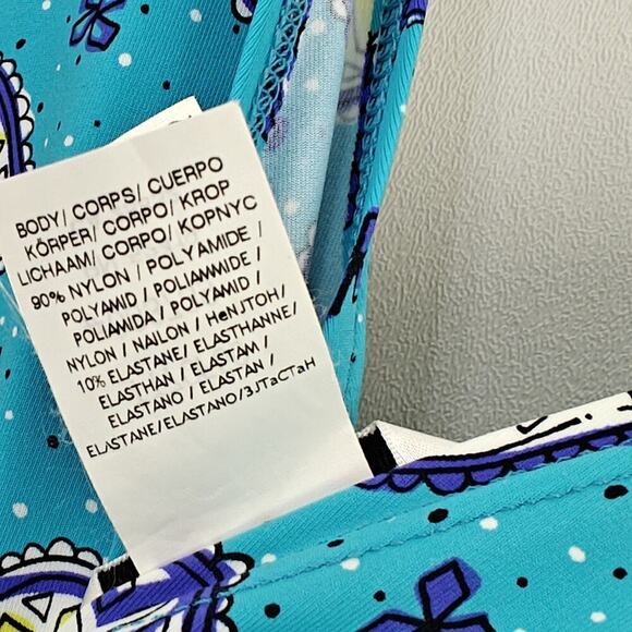 Trina Turk Corsica Caftan Tunic Swim Coverup Size Small Multicolored Boho Beach - Picture 11 of 12